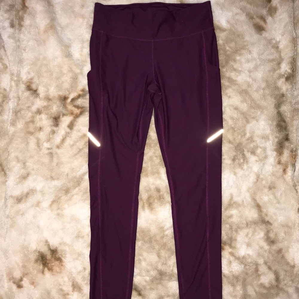 Purple Long Leggings by Xersion (size L)